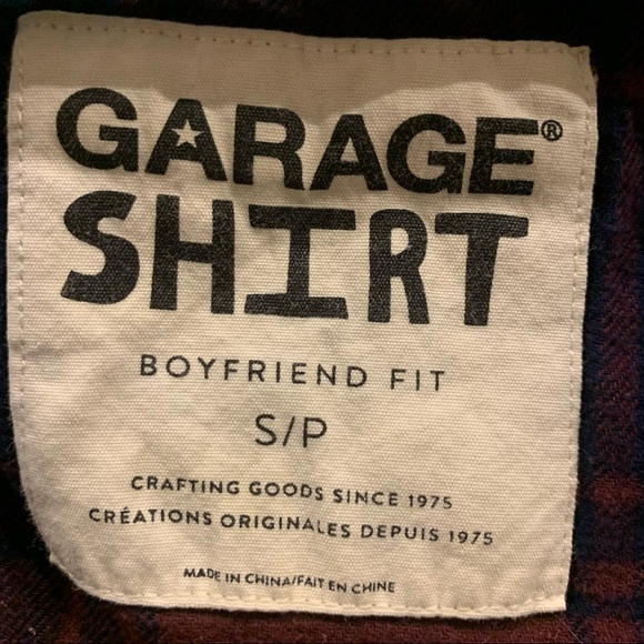 garage boyfriend fit flannel - Picture 3 of 3
